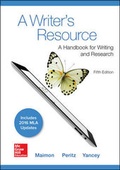 Cover: A Writer's Resource 5e MLA 2016 UPDATE - McGraw-Hill Education