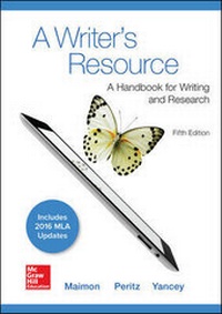 Enlarge image Cover: A Writer's Resource 5e MLA 2016 UPDATE - McGraw-Hill Education