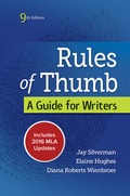 Cover: Rules of Thumb MLA 2016 UPDATE - McGraw-Hill Education