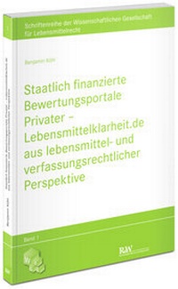 Abbildung von: Staatlich finanzierte Bewertungsportale Privater - Fachmedien Recht und Wirtschaft