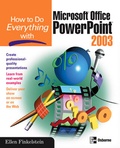 Cover: How to Do Everything with Microsoft Office PowerPoint 2003 - Osborne/McGraw-Hill