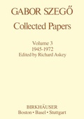 Cover: Gabor Szeg&ouml;: Collected Papers - Springer-Verlag New York Inc.