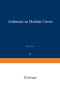 Cover: Arithmetic on Modular Curves - Birkhauser Boston Inc