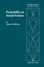 Cover: Probability in Social Science - Springer-Verlag New York Inc.