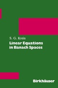Cover: Linear Equations in Banach Spaces - Birkhauser Boston Inc