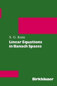 Abbildung von: Linear Equations in Banach Spaces - Birkhäuser