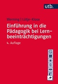 Cover: Einf&uuml;hrung in die P&auml;dagogik bei Lernbeeintr&auml;chtigungen - UTB