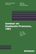 Cover: Seminar on Stochastic Processes, 1982 - Birkhauser Boston Inc
