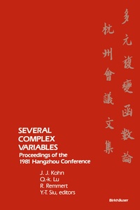 Abbildung von: Several Complex Variables - Birkhauser Boston Inc