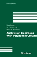 Cover: Analysis on Lie Groups with Polynomial Growth - Springer-Verlag New York Inc.