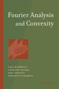 Cover: Fourier Analysis and Convexity - Birkhauser Boston Inc