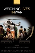 Cover: Weighing Lives in War - Oxford University Press