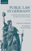 Cover: Public Law in Germany - Oxford University Press