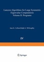 Cover: Lanczos Algorithms for Large Symmetric Eigenvalue Computations Vol. II Programs - Springer