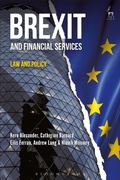 Cover: Brexit and Financial Services - Hart Publishing