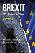 Cover: Brexit and Financial Services - Hart Publishing
