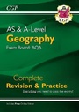 Cover: A-Level and AS Geography: AQA Complete Revision & Practice (with Online Edition) - Coordination Group Publications Ltd (CGP)