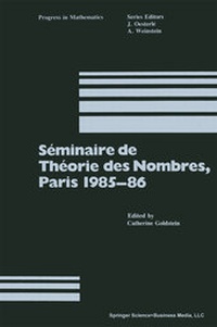 Abbildung von: Séminaire de Théorie des Nombres, Paris 1985-86 - Birkhäuser