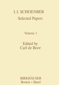 Cover: I.J. Schoenberg Selected Papers - Birkhauser Boston