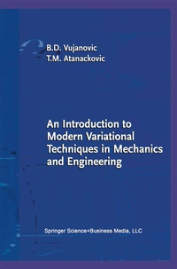 Abbildung von: An Introduction to Modern Variational Techniques in Mechanics and Engineering - Birkhauser Boston Inc