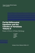 Cover: Partial Differential Equations and the Calculus of Variations - Birkhauser Boston Inc