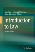 Cover: Introduction to Law - Springer