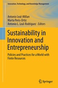 Cover: Sustainability in Innovation and Entrepreneurship - Springer
