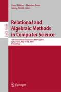 Cover: Relational and Algebraic Methods in Computer Science - Springer