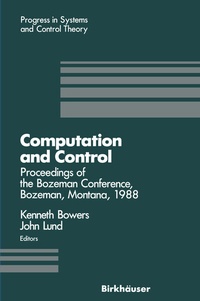Abbildung von: Computation and Control - Birkhauser Boston Inc
