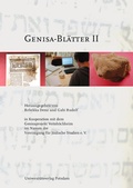 Cover: Genisa-Bl&auml;tter II - Universit&auml;tsverlag Potsdam