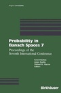 Cover: Probability in Banach Spaces 7 - Birkhauser