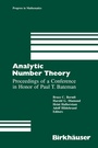 Cover: Analytic Number Theory - Springer-Verlag New York Inc.