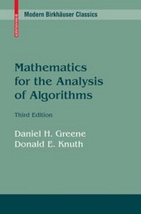 Enlarge image Cover: Mathematics for the Analysis of Algorithms - Birkhauser Boston Inc