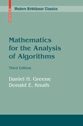 Cover: Mathematics for the Analysis of Algorithms - Birkhauser Boston Inc