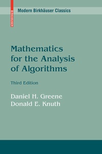 Enlarge image Cover: Mathematics for the Analysis of Algorithms - Birkhauser Boston Inc