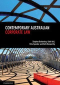 Cover: Contemporary Australian Corporate Law - Cambridge University Press