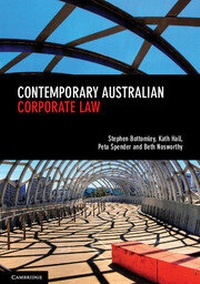 Abbildung von: Contemporary Australian Corporate Law - Cambridge University Press