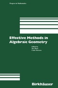 Cover: Effective Methods in Algebraic Geometry - Springer-Verlag New York Inc.