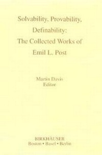 Abbildung von: Emil Post: Collected Papers - Birkhauser Boston Inc