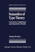 Cover: Semantics of Type Theory - Springer-Verlag New York Inc.