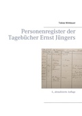 Cover: Personenregister der Tageb&uuml;cher Ernst J&uuml;ngers. Gro&szlig;ausgabe mit Schreibrand - BoD - Books on Demand
