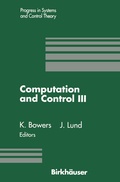 Cover: Computation and Control III - Springer-Verlag New York Inc.