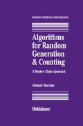 Cover: Algorithms for Random Generation and Counting: A Markov Chain Approach - Birkhauser Boston