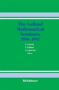 Abbildung von: The Gelfand Mathematical Seminars, 1990-1992 - Birkhäuser