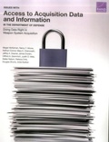 Cover: Issues with Access to Acquisition Data and Information in the Department of Defense - RAND