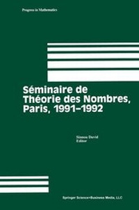 Abbildung von: Seminaire de Theorie des Nombres, Paris, 1991-1992 - Birkhauser Boston Inc