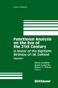 Abbildung von: Functional Analysis on the Eve of the 21st Century - Birkhauser Boston Inc