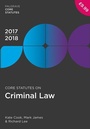 Cover: Core Statutes on Criminal Law 2017-18 - Palgrave