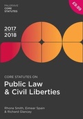 Cover: Core Statutes on Public Law & Civil Liberties 2017-18 - Palgrave