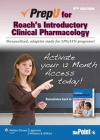 Abbildung von: PrepU for Roach's Introductory Clinical Pharmacology - LIPPINCOTT WILLIAMS & WILKINS